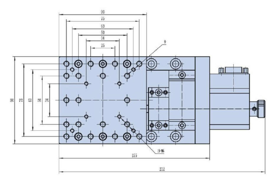 Stepper Motor Driven Single-axis Vertical Stage, Travel  : 30 mm