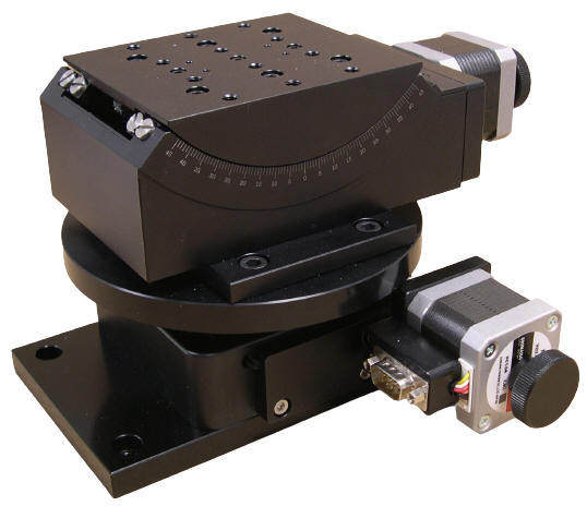 Stepper Motor Driven Dual-axis Yaw and Pitch Stage 